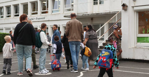 Jour de rentrée à l'école maternelle Jean-Jaurès