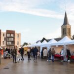 Marché de Noël sur la place du Vieux-Colombier