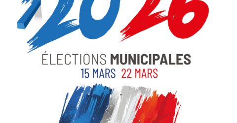 Visuel rappelant les élections municipales les 15 et 22 mars 2026