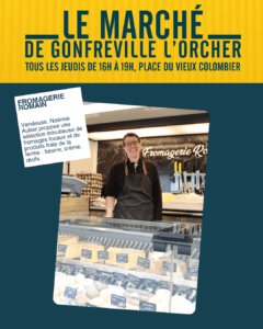 Fromagerie Romain Vendeuse, Noémie Auber propose une sélection minutieuse de fromages locaux et de produits frais de la ferme : beurre, crème, œufs.